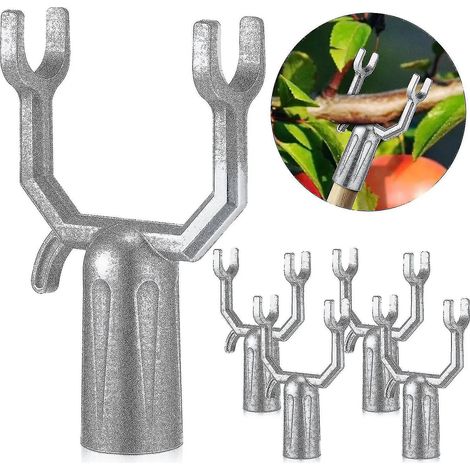 Set Mit 6 Aststützen Aus Metall Zum Begradigen Von Ästen, Ideal Für Weinberge, Obstgärten Und Gärten – Silber