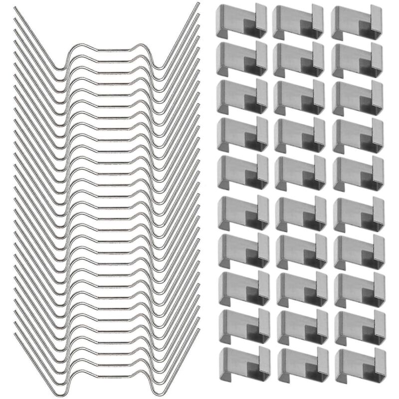 100 Gewächshausfensterclips, Edelstahlclips Für Gewächshausfenster, Fensterbefestigung