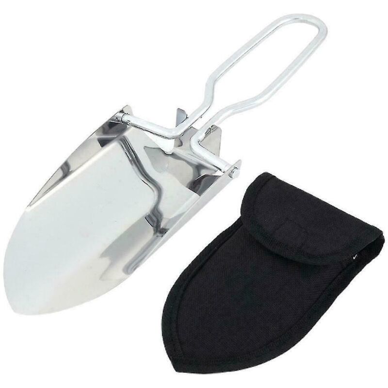 Mini-klappspaten Aus Stahl, Camping- Und Gartengerät (silber) (1 Stück)