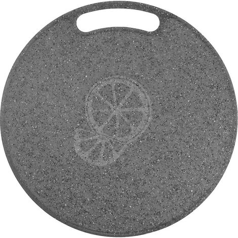 Cabilock Schneidebrett, Runder Schneideblock In Marmoroptik, Hängendes Schneidebrett Für Obst Und Gemüse – 31,00 X 31,00 X 0,50 Cm
