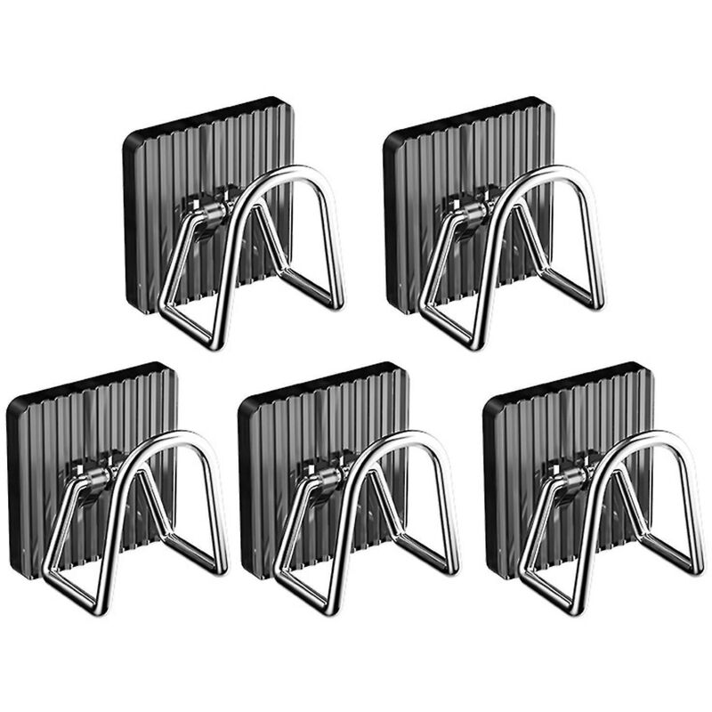 1 Oder 5 Abtropfhaken, Kein Bohren Erforderlich, U-förmiges Design, Robust, Schwammhalter, Abtropfgestell, Küchenzubehör – 5 Stück – Grau