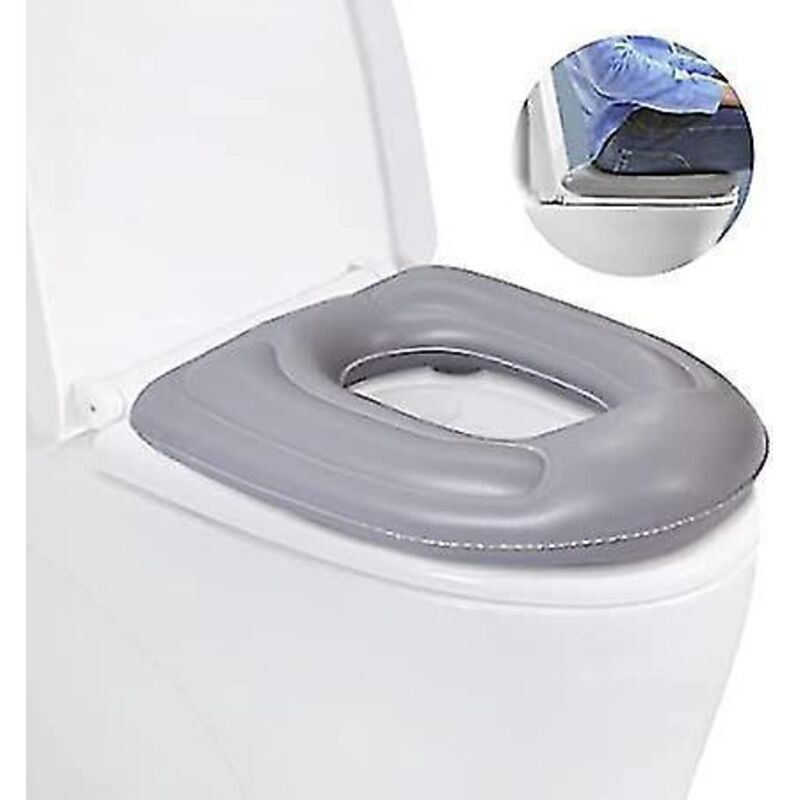 Aufblasbares Toilettensitzkissen, Erhöhtes, Ringförmiges Kissen, Höhenverstellbarer Toilettensitz, Pvc-toilettensitzkissen Für Erwachsene, Senioren Und Ältere Menschen