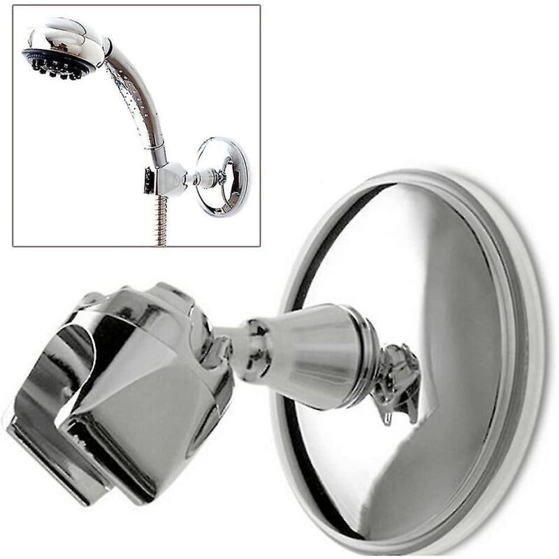 Duschhalterung Mit Saugnapf, Wandmontage, Verstellbarer Saugnapf Für Handbrause, Verchromt, Mit 360° Schwenkbarer Duschhalterung Für Handbrause