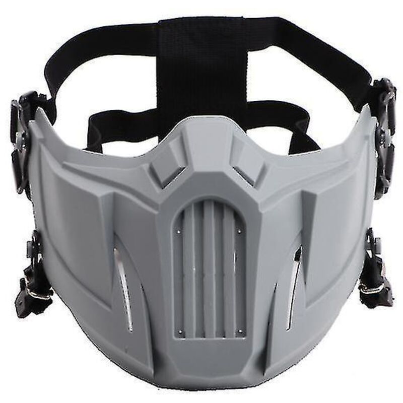 Outdoor-sportmaske, Winddicht, Staubdicht, Für Cosplay, Skifahren, Radfahren, Verstellbare Schutzmaske, Grau