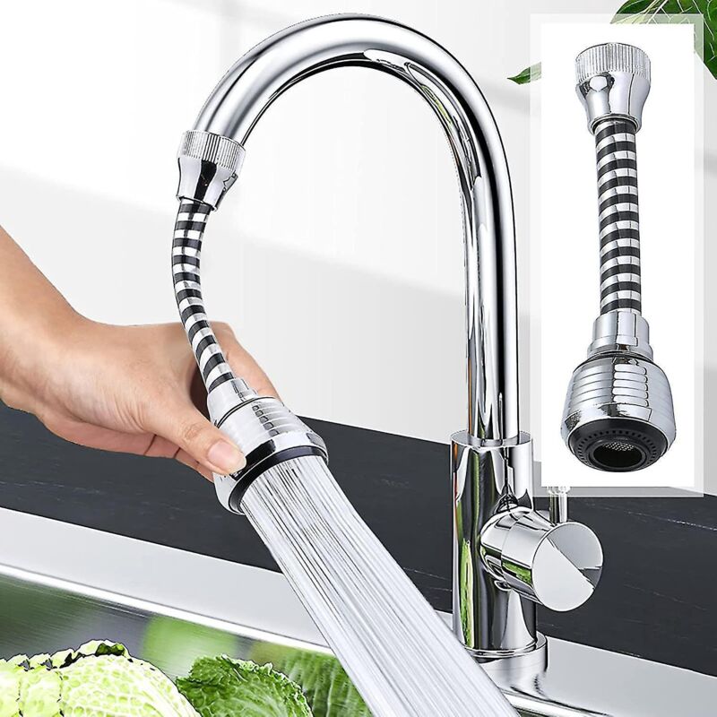 Spültischarmatur Mit Brause – 360° Drehbarer, Spritzfreier Brausekopf Mit Schlauch
