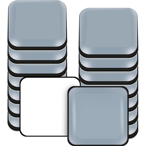 Selbstklebende, Quadratische Möbelgleiter Aus Ptfe (teflon) – 16er-packung, Ideal Für Glatte Böden Und Teppiche, 24 X 24 Mm