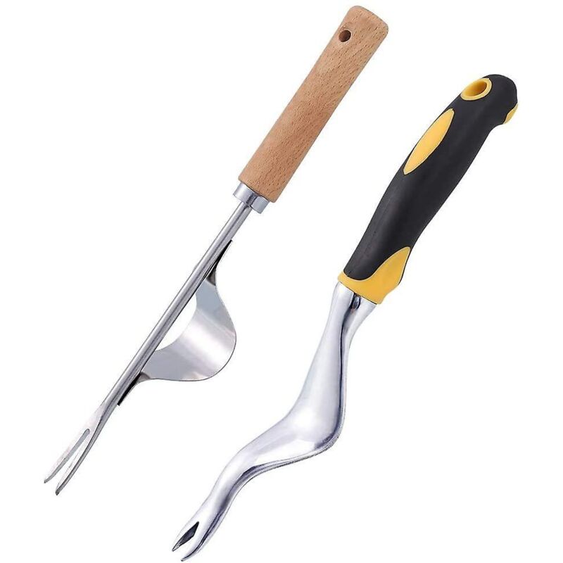 Set Mit 2 Manuellen Unkrautstechern Für Garten, Rasen Und Hof – Löwenzahn Manuell Ausreißen