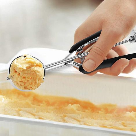 Cm Eiskugelportionierer Aus Edelstahl 304 – Multifunktionaler Portionierer Für Eiscreme, Melone, Fleischbällchen, Kuchen Und Pasta