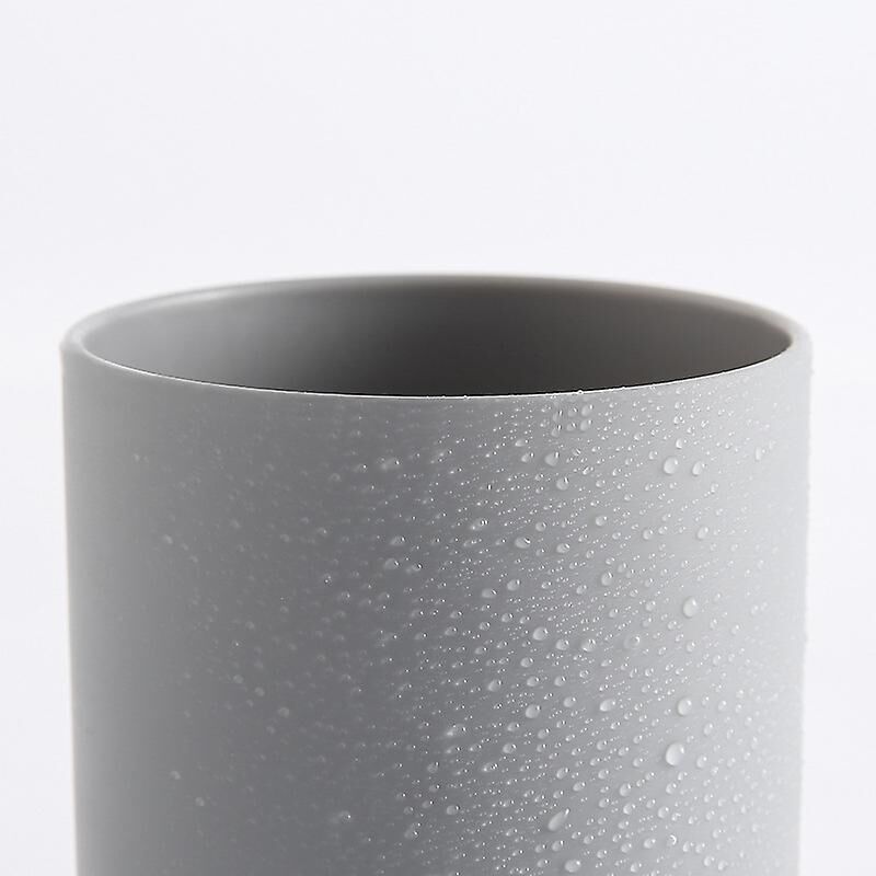 Set Aus 2 Grauen Kunststoffbechern – 300-ml-glas-zahnbürstenhalter Und Badezimmeraccessoires