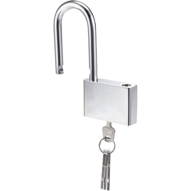 50 Mm Langes Bügelschloss Aus Gehärtetem Stahl Mit 3 Schlüsseln Für Den Außenbereich – Ideal Für Spinde, Garagen, Zäune Und Gärten