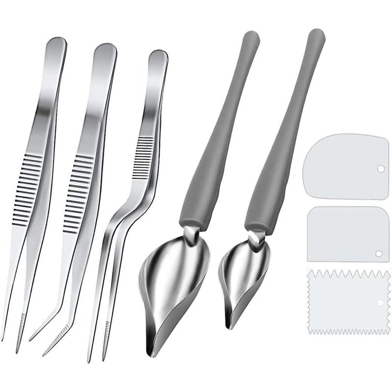 Set Mit 8 Kochstiften Aus Edelstahl Zum Zeichnen Von Speisen Und Dekorieren