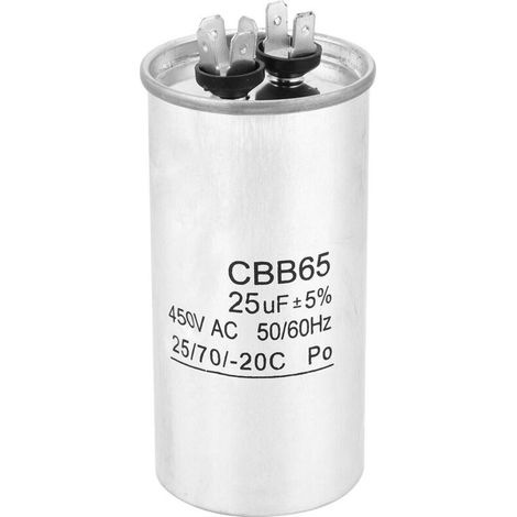 Cbb65 25µf 450v Explosionsgeschützter Aluminiumgehäusekondensator Für Klimaanlagenmotor