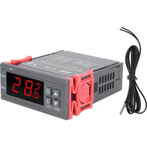 Digitalthermostat Stc-1000 Zur Temperaturregelung Von Heizung Und Kühlung Mit Sonde, Ac110-220v