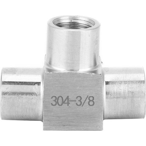 3-wege-rohrverschraubung Aus Edelstahl, Bspp-innengewinde, 3/8 Zoll