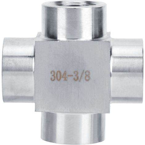 4-wege-t-stück Aus Edelstahl 304, G3/8-innengewinde, Rohradapter