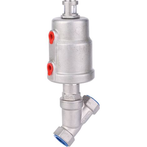 Pneumatisch Betätigtes Schrägsitzventil, Innengewinde, Edelstahl, Für Dampf, 1/2 Zoll Dn15