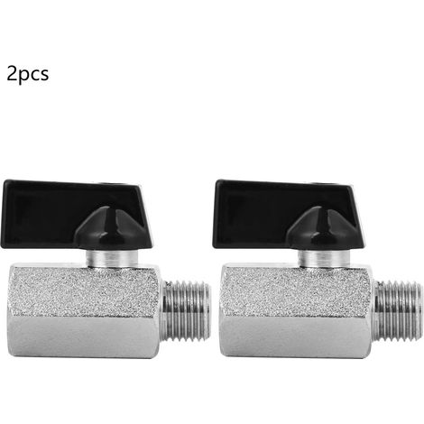 2 Stück Mini-pneumatik-kugelhähne Aus Messing Für Zubehör Von Strahlkompressoren G1/4