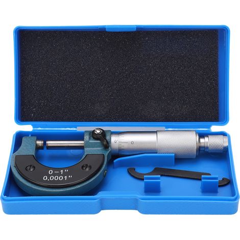 Präzisionsmikrometer 0–25 Mm / 0–1 Zoll, Außendurchmesser-messwerkzeug, Britisches System, Teilung 0,0001 Zoll