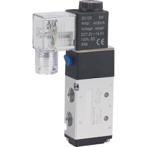 4v210-08 5/2" Pneumatisches Magnetventil Mit 12v Dc-netzteil Zur Luftsteuerung