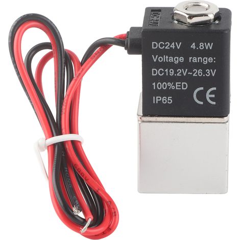 24-v-dc-magnetventil Mit Schneller Ansprechzeit, 2-wege-anschluss Für Luft, Wasser Und Öl, G1/4