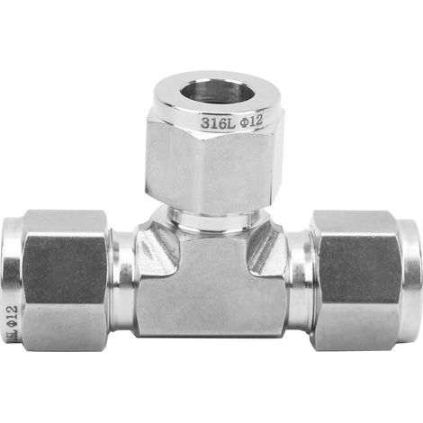 Kompressions-t-stück Aus Edelstahl 316 Mit Gleichem Durchmesser - Ss-600-3ф12