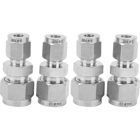 Stück Edelstahl 304 Reduzierstück Mit Doppelring Für Kompressionsrohre Ф6/ф10