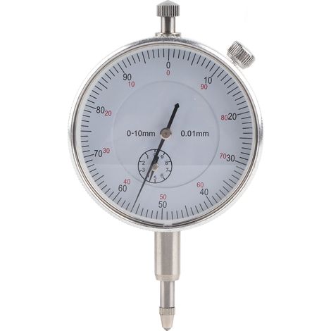 Messuhr 0–10 Mm, Genauigkeit 0,01 Mm, Aluminiumlegierung, Industrielles Handwerkzeug