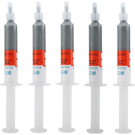5-teiliges Set Mit Diamantpolierpaste Für Metall, Röhrchennadel, Körnung W10 Bis 1000