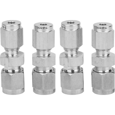 Stück Edelstahl-kompressionsverschraubungen Doppelring-reduzieradapter (ф4/ф6)