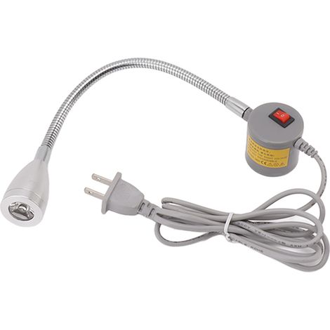 Flexible Led-arbeitsleuchte Für Nähmaschinen, Stabiler Aluminiumarm, 140 Cm Langes Netzkabel, 110–280 V Us-stecker