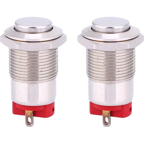 Wasserdichte 12-mm-metall-drucktaster, 2 Verriegelungsstifte Für Elektronische Bauteile