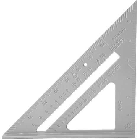 7-zoll-dreiecklineal Aus Aluminiumlegierung Für Holzbearbeitung, Präzise Messung Bei 45°/90°
