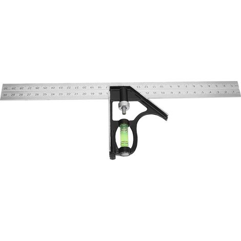 300 Mm Verstellbarer Präzisionswinkel Mit Libelle Für 45°/90°-winkel