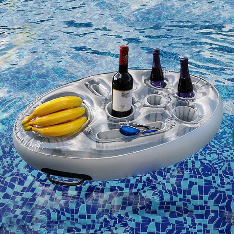 Getränke- Und Snackhalter Für Graue Aufblasbare Pools Und Whirlpools