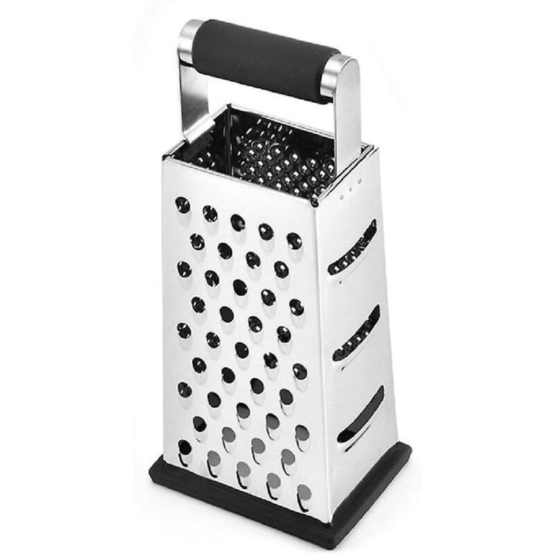 Vertikale Vierkantreibe Aus Edelstahl Mit Rutschfestem Griff, Ideal Für Gurken, Karotten, Käse, Melonen Und Kartoffeln, Mit Integriertem Sparschäler.