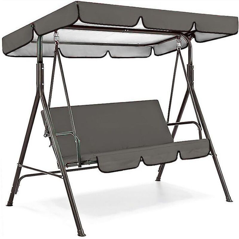 Ersatzset Für Grauen Schaukelbezug (plane Und Sitz) - 190x132x15 Cm (plane) Und 150x150x10 Cm (sitzbezug)