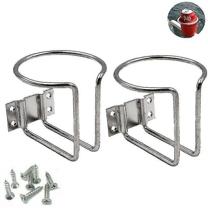 Edelstahl-ringbecherhalter Für Auto Oder Boot, 2er-set