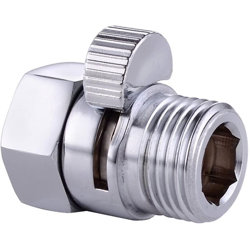 Duschumstellventil Aus Messing Mit Poliertem Metallgriff, K1140b-ch