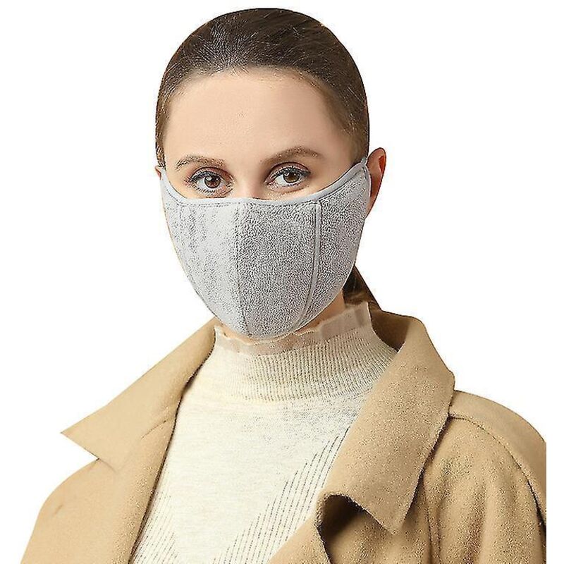 Thermo-windschutz-wintermaske Für Damen, Grau
