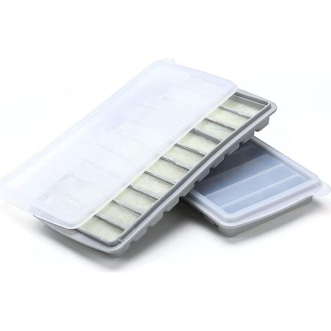 Set Aus 2 Muttermilchbehältern Für Den Gefrierschrank, Mit Deckel, Aus Silikon, Für Babynahrung.