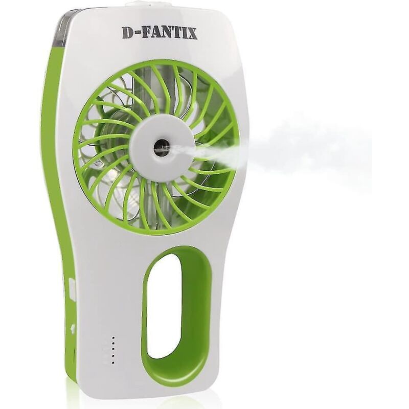 Tragbarer, Wiederaufladbarer Mini-ventilator Mit Batteriebetriebenem Wasserzerstäuber, Persönlichem Luftbefeuchter Und Usb-reiseventilator