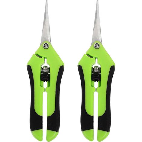 Set Mit 2 Gartenscheren Mit Kunststoffgriffen, Tragbare Professionelle Gartenschere Aus Edelstahl – 16,50 X 4,50 X 1,20 Cm