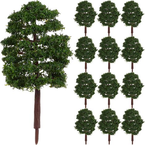 20 Miniaturbäume, 9 Cm Hoch, Zur Gartengestaltung (grün) - Grün