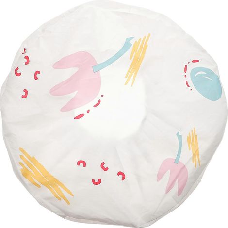 Waschbarer Staubschutz Aus Baumwolle Und Leinen Für Tisch-/beistellventilator, Frisches Pflanzenmotiv – 50 Cm – Grün