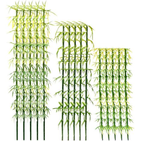 50 Künstliche Mini-bambuspflanzen Für Mikrolandschaften – 8 X 1 Cm – Grün