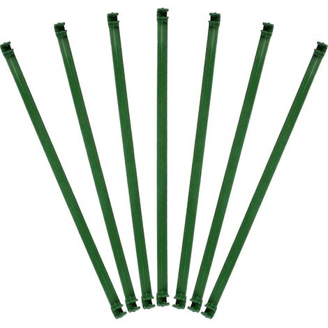 24 Ausziehbare, 30 Mm Lange Gartenstäbe Mit Kunststoffverbindern Zum Anpflanzen Von Klettergurken Und -tomaten. – 30,00 X 1,50 X 1,00 Cm – Grün