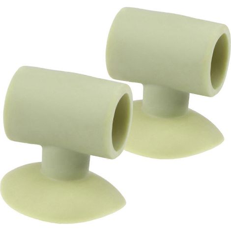 Set Mit 2 Silikon-saugfüßen Zur Anbringung An Türgriffen (grün) – 4,00 X 4,00 X 4,00 Cm – Grün
