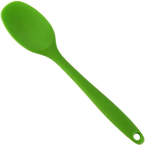 Antihaft-silikon-suppenlöffel Für Kinder Mit Langem Griff Und Langem Griff (grün) – 20,60 X 4,40 X 1,00 Cm – Grün
