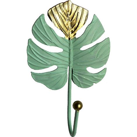 Mini-wandhaken In Blattform, Kleiderhaken, Wandhaken Für Zuhause (grün) - 12 X 7,5 Cm - Grün