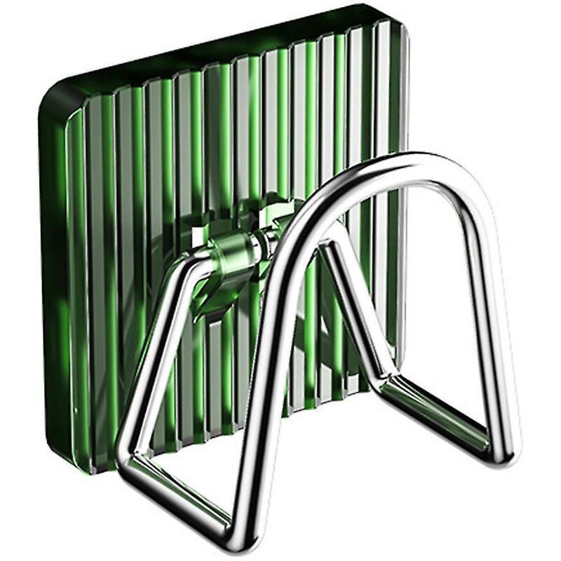 Abtropfgestell Mit Haken (1 Oder 5 Stück), Kein Bohren Erforderlich, U-förmiges Design, Robust, Mit Schwammhalter Und Geschirrtuchablage, Küchenaccessoire – Grün